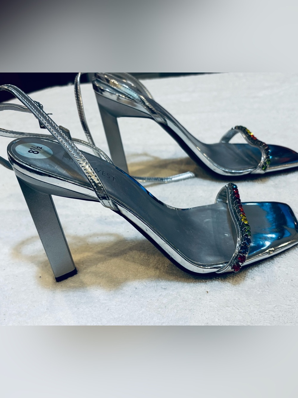 Brand New Sparkly Heels By Nine West  - Size 8.5- Heel 4 3/4 Inches- Box 69